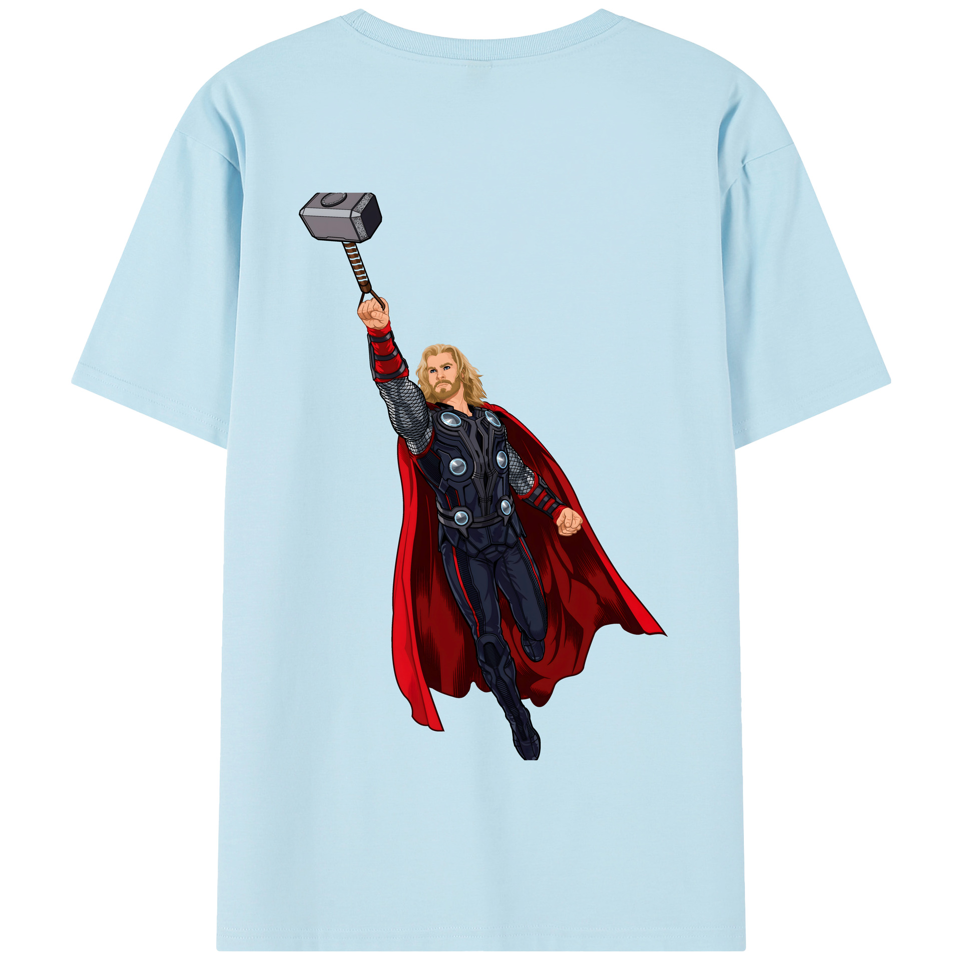 （画像用） アベンジャーズ The Avengers 綿100％半袖Tシャツ（背面プリント）